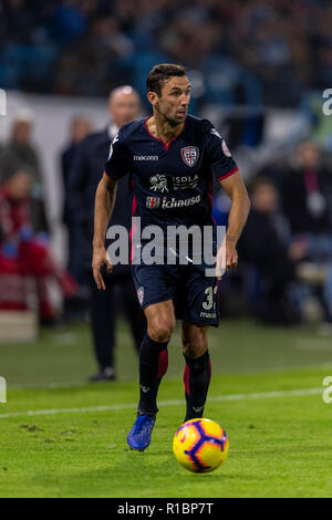 Darijo Srna (Cagliari) während Erie der Italienischen eine "Übereinstimmung zwischen Spal 2-2 Cagliari an Paolo Mazza Stadion am 10. November 2018 in Ferrara, Italien. Credit: Maurizio Borsari/LBA/Alamy leben Nachrichten Stockfoto