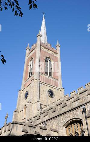 St Michael's Church, Bishops Stortford, Hertfordshire, hat ein Denkmal auf der Nordwand, welche Datensätze das Leben von Cecil Rhodes Stockfoto