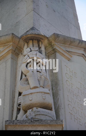 War Memorial, Bishops Stortford, Hertfordshire Stockfoto