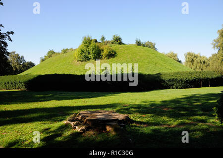 Waytemore Schloss, Bishops Stortford, Hertfordshire. Waytemore Schloss abgerissen, aber die 42 Fuß hohen Damm im Schloss Gärten gesehen werden kann. Stockfoto