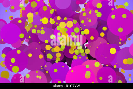 Bunte Kreise. 3D-Darstellung Stockfoto