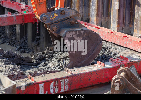 Baustelle UK Stockfoto