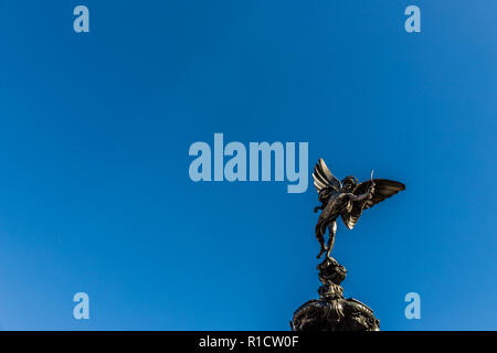 Eine typische Ansicht rund um den Piccadilly Circus Stockfoto