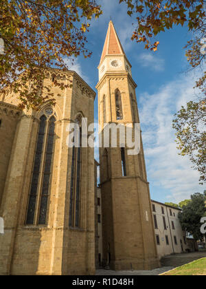 Römisch-katholische Kathedrale in der Stadt Arezzo, Toskana, Italien Stockfoto