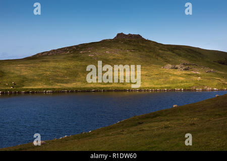 Broch von Culswick, Festland, Shetland, Großbritannien Stockfoto