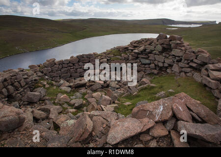 Broch von Culswick, Festland, Shetland, Großbritannien Stockfoto