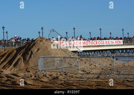 Skegness Beach Race 10 & 11 November 2018. Motocross, Enduro, Seitenwagen & Quad Racing auf Sand Stockfoto