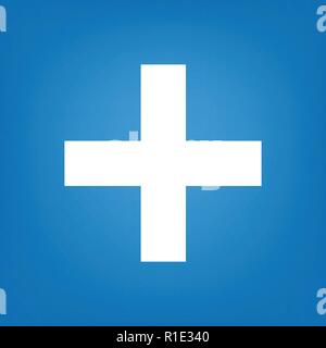 Medizin Symbol. Einfache Abbildung von Medizin Vektor blaue Icon für das Web Design Stock Vektor