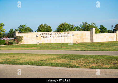 Central Texas State Veteran Friedhof in Killeen, Texas Stockfoto