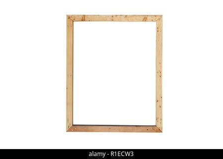 Einfache, klare Holzrahmen Stockfoto