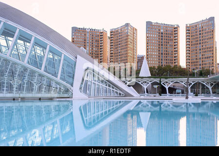 Stadt der Künste und Wissenschaften in Valencia, Spanien Stockfoto