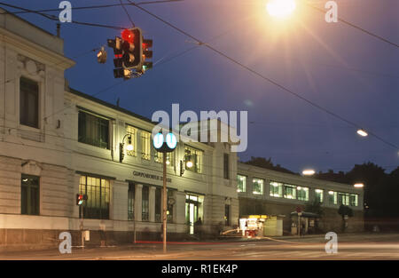 Wien, U-Bahn-Linie U6, Gürtellinie, früher Stadtbahn Station Gumpendorfer Straße - Wien, U-Bahn Linie U6, dem ehemaligen historischen Stadtbahn Stockfoto