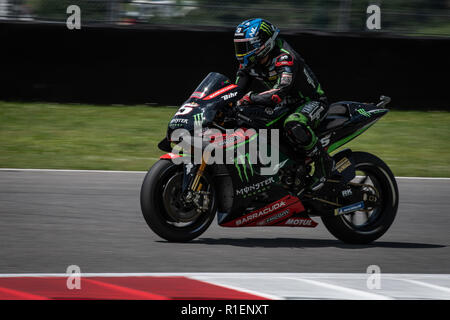 Scarperia E San Piero, Italien. 02 Juni, 2018. Johan Zarco während MotoGP qualifying Credit: Lorenzo di Cola/Pacific Press/Alamy leben Nachrichten Stockfoto