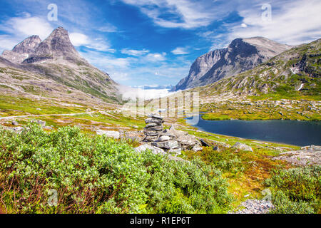 Trollstigen (Troll's Road) in Norwegen Stockfoto