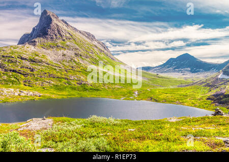 Trollstigen (Troll's Road) in Norwegen Stockfoto