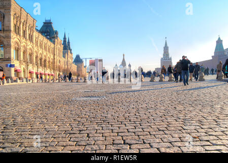 Moskau, Russland - November 07.2018: Rotes Quadrat. Historischen, geistigen und kulturellen Zentrum der Stadt Stockfoto