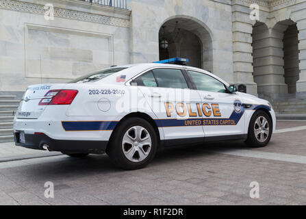 Washington Dc Capitol Polizei Streifenwagen Stockfoto