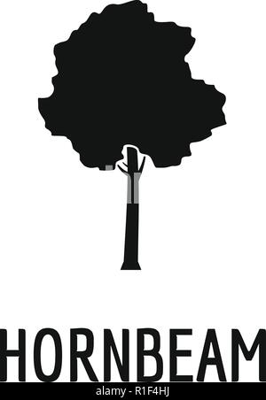 Hainbuche Baum Symbol. Einfache Abbildung: Hainbuche Baum Vektor Symbol für Web Stock Vektor