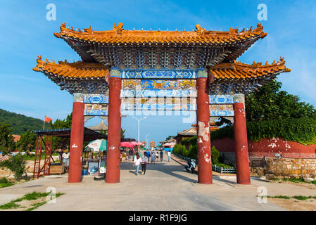 CHANGDAO MIAODAO, Inseln, Shandong, China - 20 May 2018: Diese Insel ist bekannt für eine große Anzahl von Tempeln. Stockfoto