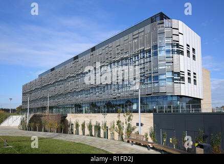 Die neuen Quadram Institut Gebäude an der Norwich Research Park. Führt modernste Essen und bioscience Forschung und Endoskopie. Stockfoto