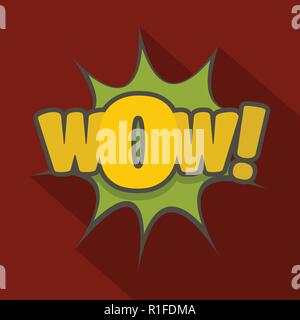 Comic boom Symbol. Flache Darstellung der komischen Boom vector Symbol für Web Stock Vektor