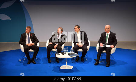 Paris, Paris, Frankreich. 12 Nov, 2018. Dem palästinensischen Ministerpräsidenten Rami Hamdallah besucht Paris Forum in Paris, Frankreich, 11. November 2018 Credit: Prime Minister Office/APA-Images/ZUMA Draht/Alamy leben Nachrichten Stockfoto