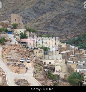 Bilad Sayt, Oman. 21 Nov, 2012. Das Bergdorf Bilad Sayt (Balad Sayt Dorf) liegt malerisch am Hang des Hajar-gebirges (al Hajaral al Frieling) im Oman gelegen. | Verwendung der weltweiten Kredit: dpa/Alamy leben Nachrichten Stockfoto