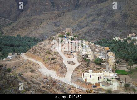 Bilad Sayt, Oman. 21 Nov, 2012. Das Bergdorf Bilad Sayt (Balad Sayt Dorf) liegt malerisch am Hang des Hajar-gebirges (al Hajaral al Frieling) im Oman gelegen. | Verwendung der weltweiten Kredit: dpa/Alamy leben Nachrichten Stockfoto