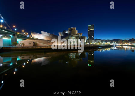 Guggenheim Museum, Bilbao, Vizcaya, Baskenland, Spanien, Europa