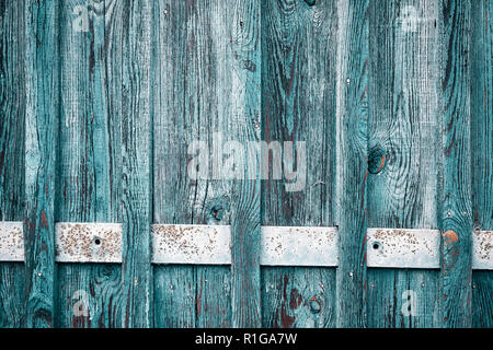 Alte hölzerne Wand abblätternde Farbe, Hintergrund oder Textur. Stockfoto