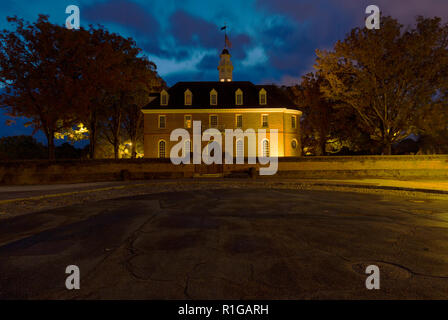 Capitol Building Colonial Williamsburg Virginia Stockfoto