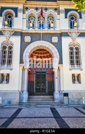 Bank von Portugal in der Stadt Faro, Algarve, Portugal Stockfoto