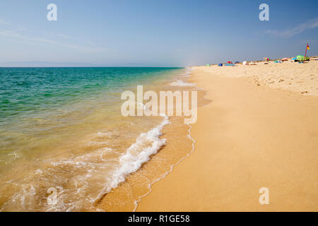 Praia Da Comporta in der Nachmittagssonne, Comporta, der Halbinsel Troia, Setubal, Lissabon, Portugal, Europa Stockfoto