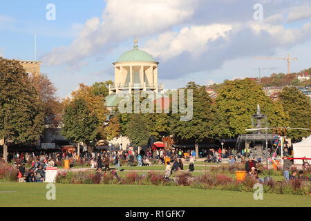 Historische Messe in Stuttgart Deutschland im Oktober Stockfoto