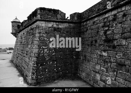 Das Fort São Francisco do Queijo, Forte de São Francisco do Queijo, häufig zum Schloss des Käses, Castelo do Queijo verkürzt, ist ein fortifica Stockfoto