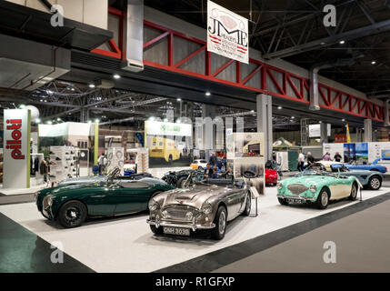 Stand JME Healey's an der Classic Car Show NEC 2018 Stockfoto