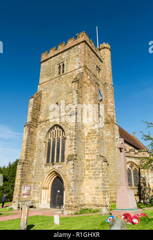 Der hl. Jungfrau Maria Kirche West Tower, Battle, East Sussex, England Stockfoto