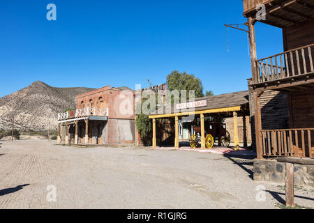 Fort Bravo Texas Hollywood western style Theme Park in der Provinz Almeria, Spanien Stockfoto