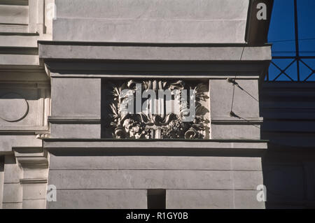 Wien, U-Bahn-Linie U6, Gürtellinie, früher Stadtbahn Architekturdetail - Wien, U-Bahn Linie U6, dem ehemaligen historischen Stadtbahn Stockfoto
