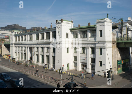 Wien, U-Bahn-Linie U6, Gürtellinie, früher Stadtbahn Station Alser Straße - Wien, U-Bahn Linie U6, dem ehemaligen historischen Stadtbahn Stockfoto