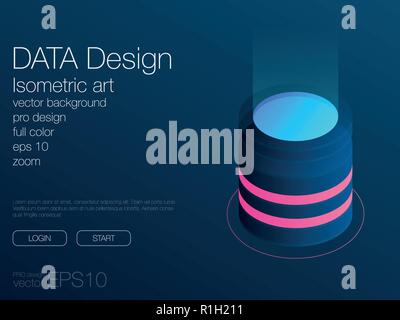 Dashboard Infografik Vorlage mit modernem Design Stock Vektor