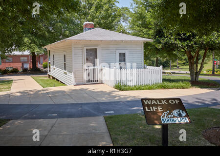 Geburtsort von Elvis Presley, der King des Rock 'n' Roll, in Tupelo, Mississippi Stockfoto