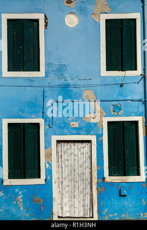Buntes Haus auf der Insel Burano Stockfoto