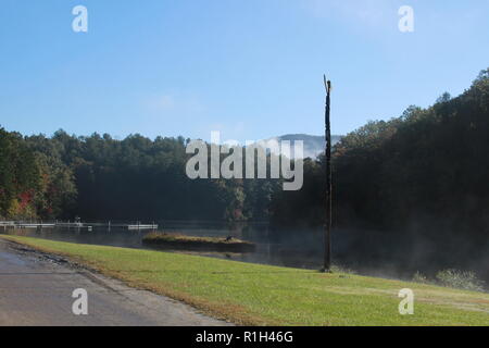 See Sobotta im Camp Raven Knopf Stockfoto