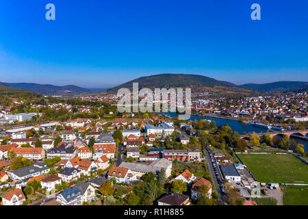 Drone Bild, Miltenberg am Main, Unterfranken, Bayern, Deutschland Stockfoto