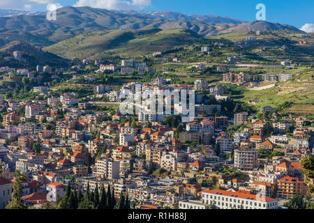 Zahle skyline Stadtbild in der Beeka valley Libanon Naher Osten Stockfoto