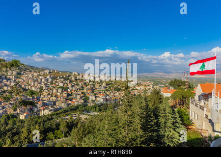 Zahle skyline Stadtbild in der Beeka valley Libanon Naher Osten Stockfoto