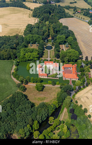 Wasserschloss Haus Borg, Drensteinfurt, Münsterland, Nordrhein-Westfalen, Deutschland Stockfoto