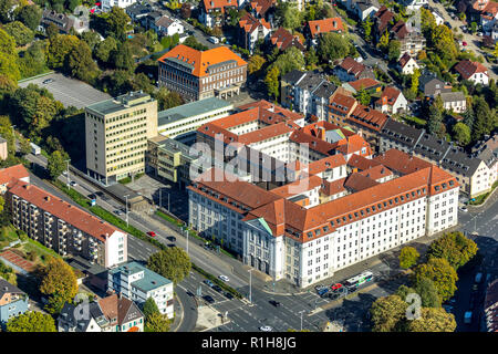 Hagen Justizvollzugsanstalt mit Amtsgericht und Landgericht, Hagen, Ruhrgebiet, Nordrhein-Westfalen, Deutschland Stockfoto