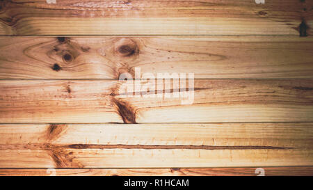 Holzbohlen mit Knoten. Holz Textur Hintergrund. Stockfoto